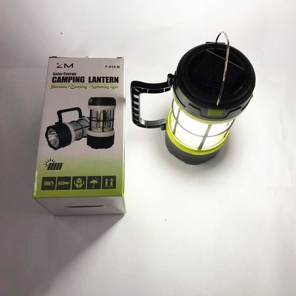 Мультифункціональний кемпінговий ліхтар із функцією Powerbank 910-LED+COB, кемпінговий світильник 00023496 фото
