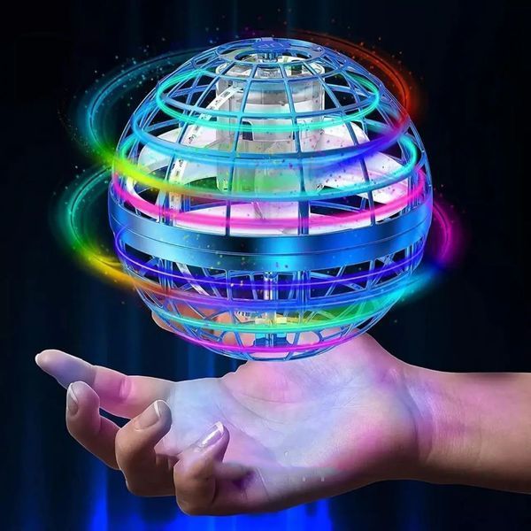 Летающий шар спиннер светящийся FlyNova Pro Gyrosphere игрушка мяч бумеранг, игрушка летающий шар 00015802 фото