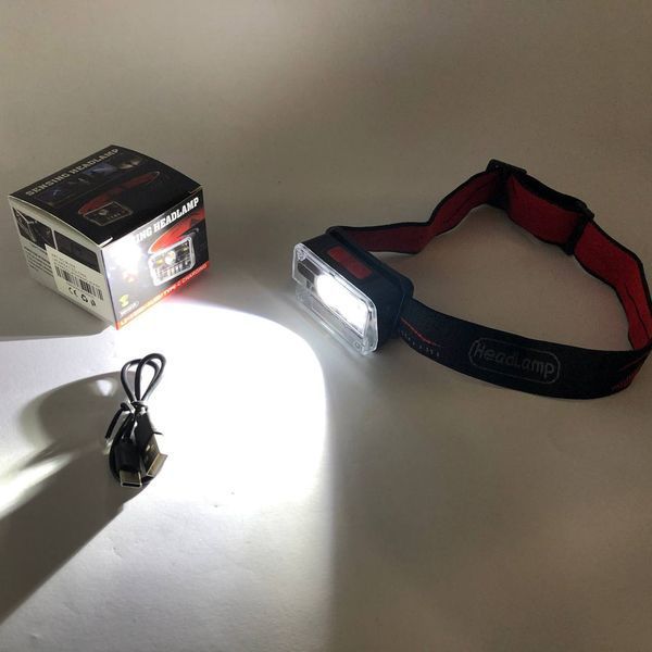 Фонарь налобный M-006-XPG+8SMD+4SMD(white+red+green+blue+UV), Фонарь аккумуляторный для рыбалки 00023493 фото