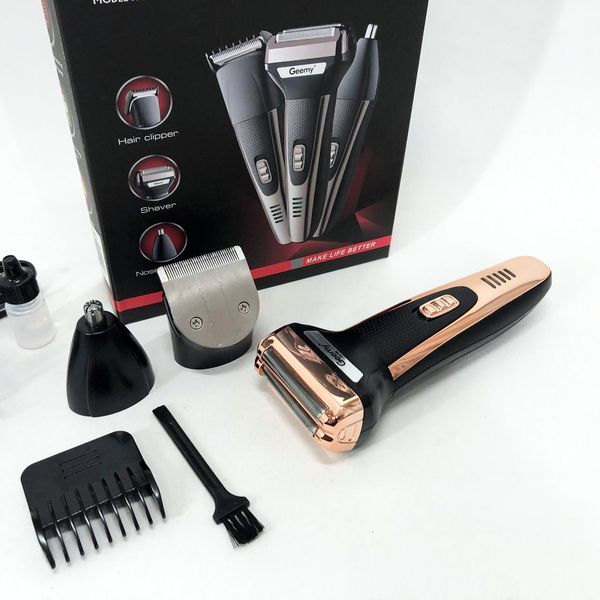 Триммер универсальный GEMEI GM-598, профессиональная электробритва, бритва для бороды. Цвет: золотой 00014436 фото