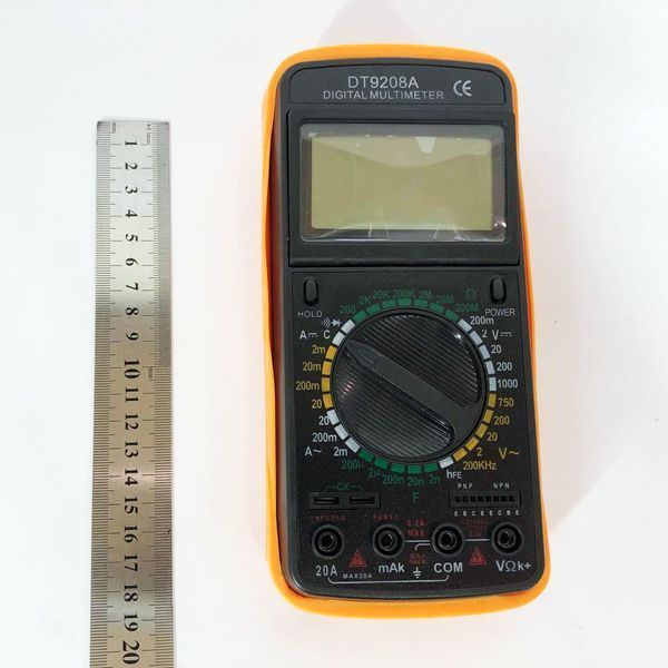 Мультиметр цифровий Digital DT-9208A універсальний, мультиметр для дому, гарний мультиметр 00017265 фото