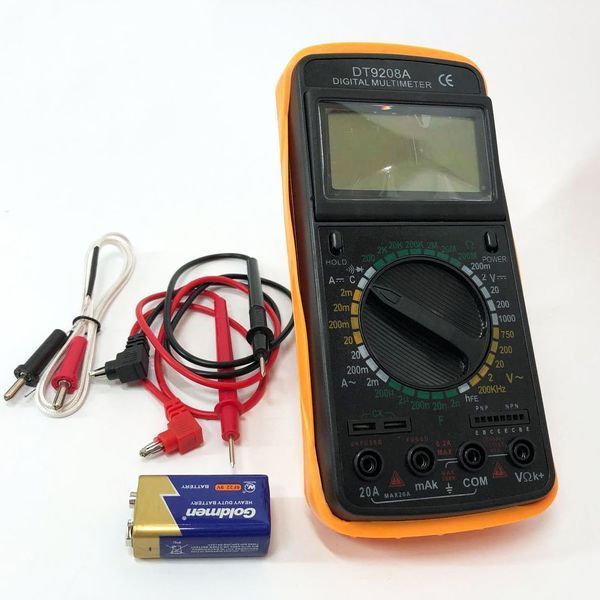 Мультиметр цифровий Digital DT-9208A універсальний, мультиметр для дому, гарний мультиметр 00017265 фото