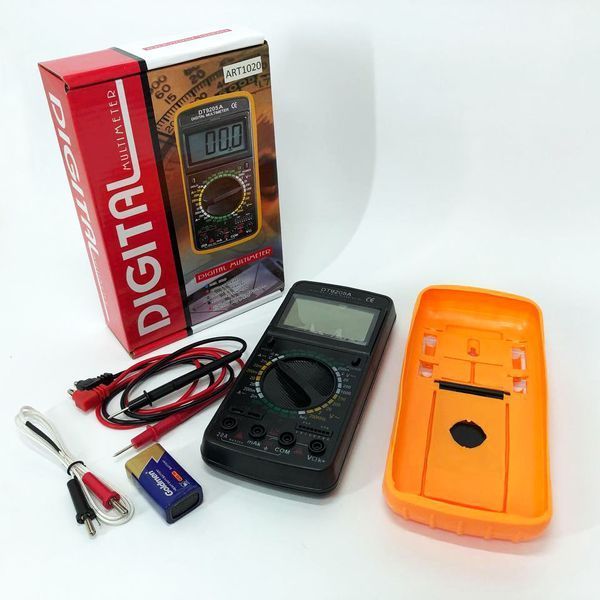 Мультиметр цифровий Digital DT-9208A універсальний, мультиметр для дому, гарний мультиметр 00017265 фото