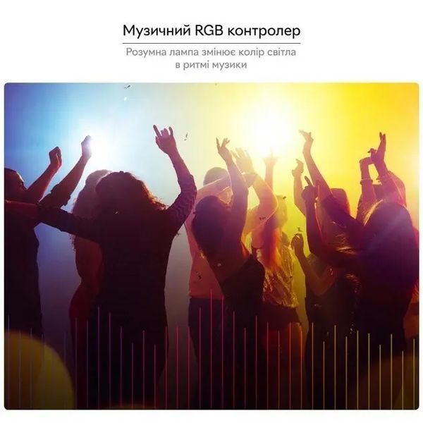 Розумна лампочка tuya smart led wifi смарт лампа e27 rgb color 2700k-6500k 9w 00023745 фото