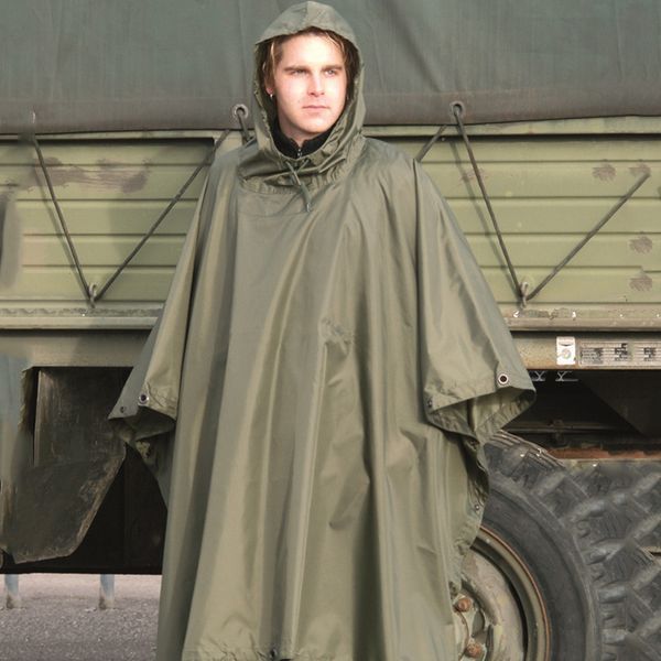 Качественный тактический дождевик - пончо. Военный плащ &ndash; накидка от дождя 00018422 фото