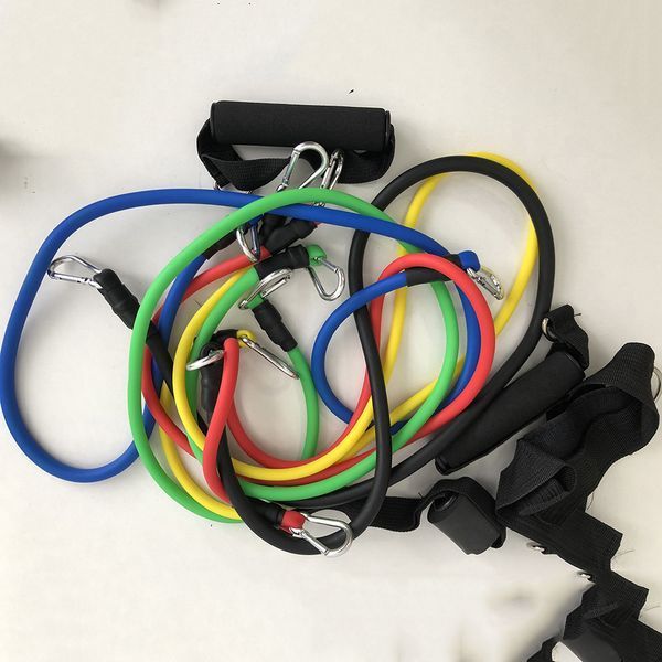 Еспандер гума для зарядок exercise pipe, еспандер гумовий джгут вправи, Фітнес гумки 5 в 1 00014301 фото