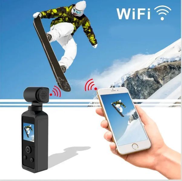 Карманная Экшн Камера 4K Ultra HD Wifi Мини Спортивная с поворотом на 270&deg; 00017449 фото