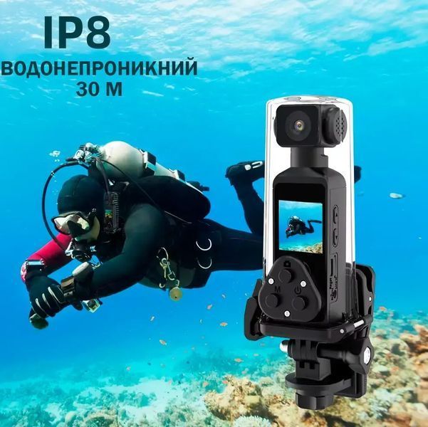 Карманная Экшн Камера 4K Ultra HD Wifi Мини Спортивная с поворотом на 270&deg; 00017449 фото