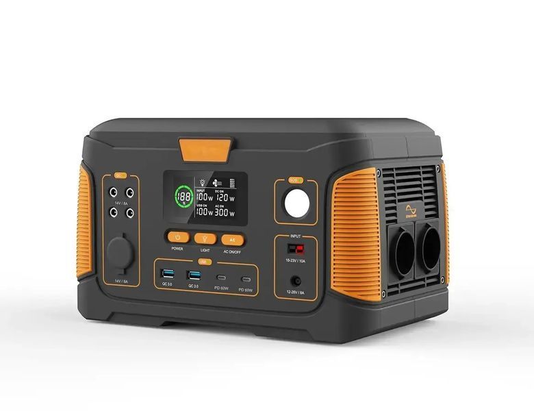 Портативна електоростанція WX1438, 650W (171 000 мАг), USB, Type-C, DC, 2 розетки, ліхтар 00017405 фото