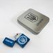 Дуговая электроимпульсная USB зажигалка Украина металлическая коробка HL-447. Цвет: синий 00023028 фото 14