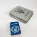 Дуговая электроимпульсная USB зажигалка Украина металлическая коробка HL-447. Цвет: синий 00023028 фото 3