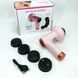 Масажер антицелюлітний для тіла рук та ніг 4 насадки 6 швидкостей Deep Rolling Massager. Колір: рожевий 00014831 фото 15