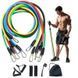 Еспандер гума для зарядок exercise pipe, еспандер гумовий джгут вправи, Фітнес гумки 5 в 1 00014301 фото 28
