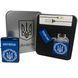 Дуговая электроимпульсная USB зажигалка Украина металлическая коробка HL-447. Цвет: синий 00023028 фото 17