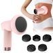 Масажер антицелюлітний для тіла рук та ніг 4 насадки 6 швидкостей Deep Rolling Massager. Колір: рожевий 00014831 фото 3