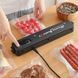 Вакууматор Vacuum Sealer вакуумний пакувальник для їжі, побутовий вакууматор чорний 00019307 фото 6