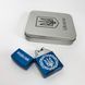 Дуговая электроимпульсная USB зажигалка Украина металлическая коробка HL-447. Цвет: синий 00023028 фото 12