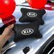 Автодушки 2 шт на подголовник Kia/Киа, натуральная кожа, черные, Подголовник для авто с комфортом 00017028 фото 8