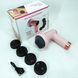 Масажер антицелюлітний для тіла рук та ніг 4 насадки 6 швидкостей Deep Rolling Massager. Колір: рожевий 00014831 фото 6