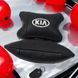 Автодушки 2 шт на подголовник Kia/Киа, натуральная кожа, черные, Подголовник для авто с комфортом 00017028 фото 7