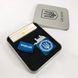 Дуговая электроимпульсная USB зажигалка Украина металлическая коробка HL-447. Цвет: синий 00023028 фото 2