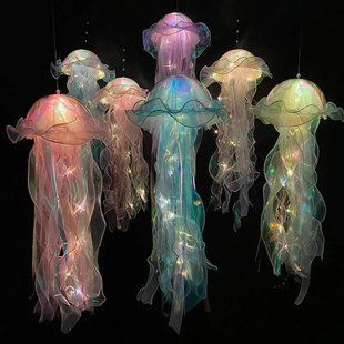 Светящийся декор Медуза на батарейках Jellyfish lamp AND HA-113 00022164 фото