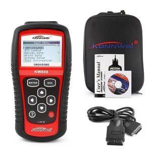 Автомобильный диагностический сканер Konnwei KW808 OBD II/EOBD, Автотестер универсальный Адаптер 00016766 фото