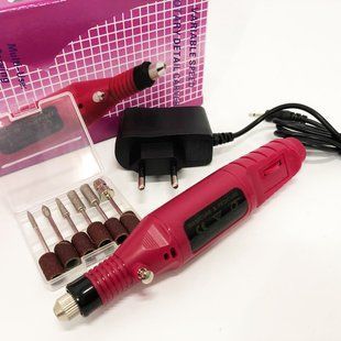 Ручний фрезер для нігтів SmartUs CBM-033 для манікюру та педикюру в домашніх умовах. Колір: бордовий 00015468 фото