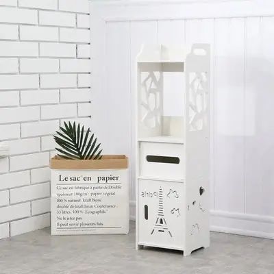 Полка стеллаж пластиковая в ваную Этажерка устойчива к влаге PK-02 (80cm*15cm*15cm) 00014019 фото