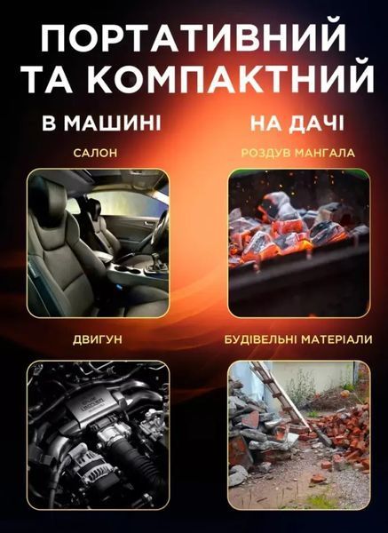 Повітродувка 2 в 1 бездротова електрична для листя, пилозбірник BLOWER LY-4 00012930 фото