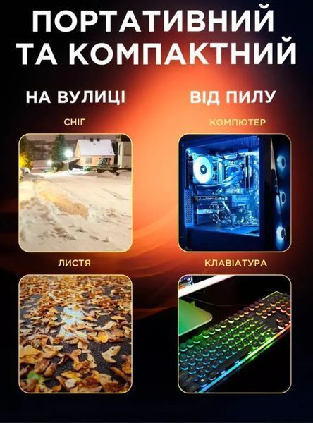 Повітродувка 2 в 1 бездротова електрична для листя, пилозбірник BLOWER LY-4 00012930 фото