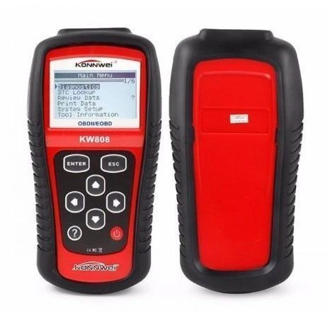 Автомобильный диагностический сканер Konnwei KW808 OBD II/EOBD, Автотестер универсальный Адаптер 00016766 фото