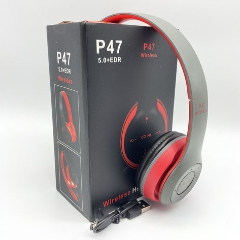 Бездротові навушники Bluetooth Wireless Headset P47 Black Гарнітура для ПК, телефону з мікрофоном 00023816 фото