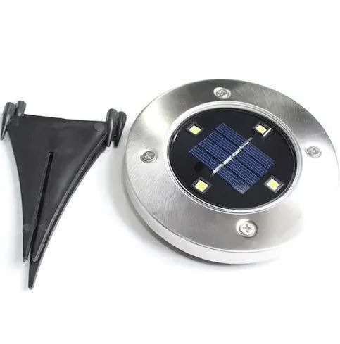 Садовый уличный светодиодный фонарь-подсветка на солнечной батарее 4шт Solar Pathway Lights 00023257 фото