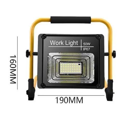 Аккумуляторный прожектор с солнечной панелью Work Light 50W + POWER BANK 00018052 фото