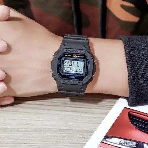 Часы наручные мужские SKMEI 1628BKW, мужские армейские водостойкие тактические часы 00022469 фото
