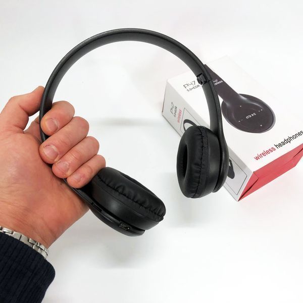 Бездротові навушники Bluetooth Wireless Headset P47 Black Гарнітура для ПК, телефону з мікрофоном 00023816 фото