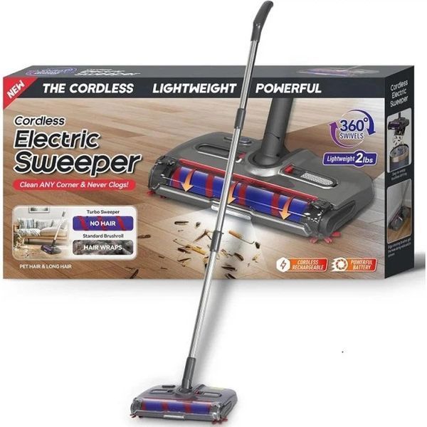 Беспроводной электровеник Cordless Hand Sweeper 360 с led-подсветкой аккумулятор 2500 mAh 00013633 фото
