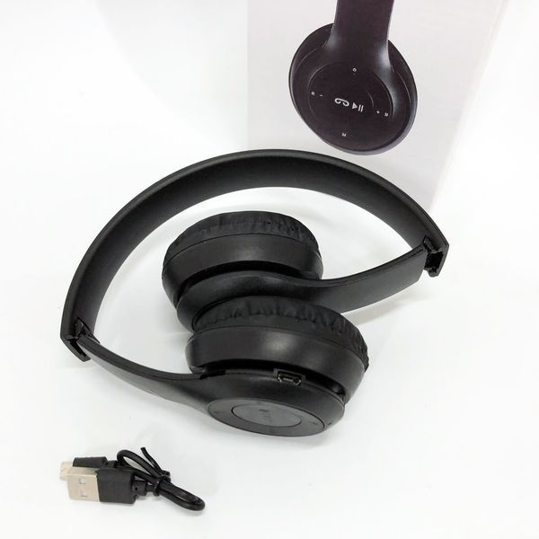Бездротові навушники Bluetooth Wireless Headset P47 Black Гарнітура для ПК, телефону з мікрофоном 00023816 фото