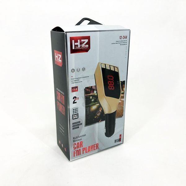 Автомобильный FM трансмиттер модулятор H15 Bluetooth MP3, Блютуз модулятор в машину. Цвет: серебряный 00017042 фото