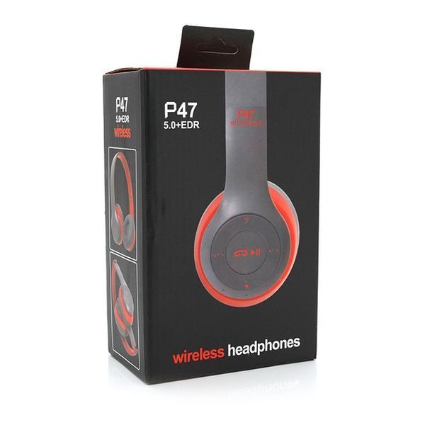 Бездротові навушники Bluetooth Wireless Headset P47 Black Гарнітура для ПК, телефону з мікрофоном 00023816 фото