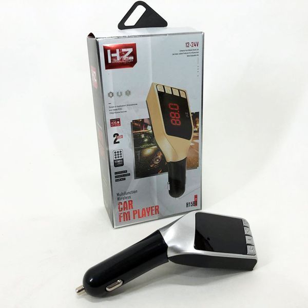 Автомобильный FM трансмиттер модулятор H15 Bluetooth MP3, Блютуз модулятор в машину. Цвет: серебряный 00017042 фото