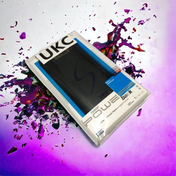 Мобільна зарядка портативна Power Bank 30000 mAh UKC, Зовнішній акумулятор, Зарядка power bank. Колір: чорний 00017455 фото