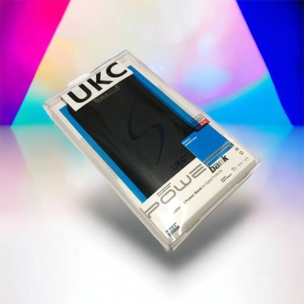 Мобільна зарядка портативна Power Bank 30000 mAh UKC, Зовнішній акумулятор, Зарядка power bank. Колір: чорний 00017455 фото
