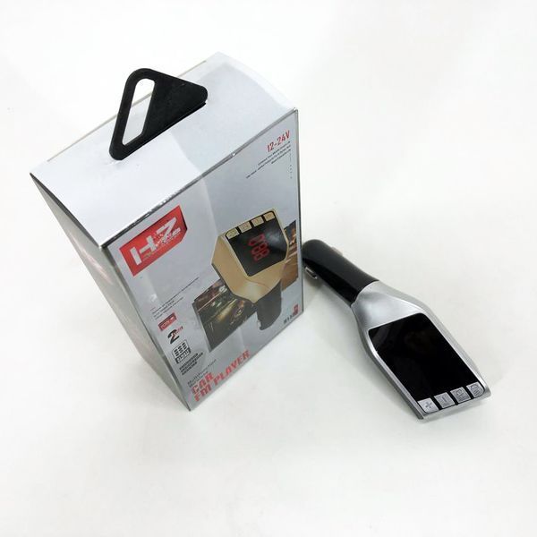 Автомобильный FM трансмиттер модулятор H15 Bluetooth MP3, Блютуз модулятор в машину. Цвет: серебряный 00017042 фото