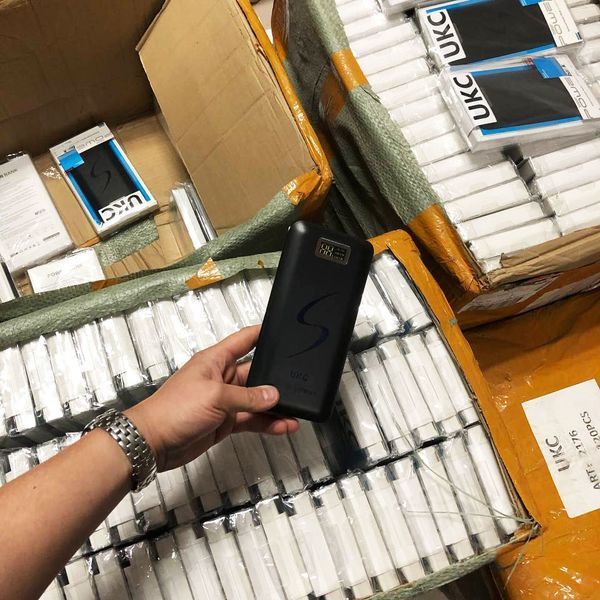 Мобільна зарядка портативна Power Bank 30000 mAh UKC, Зовнішній акумулятор, Зарядка power bank. Колір: чорний 00017455 фото