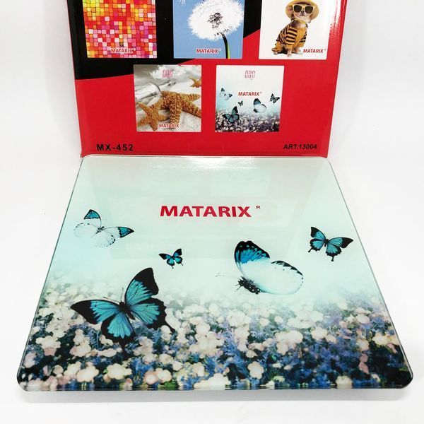 Ваги для підлоги MATARIX MX-452 180 кг, Ваги для вимірювання маси тіла, Електронні ваги метелика 00012690 фото