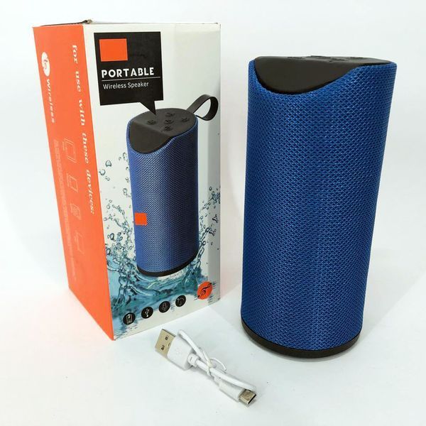 Колонка портативна bluetooth вологостійка JBL TG-113 (аналог). Колір синій 00017698 фото