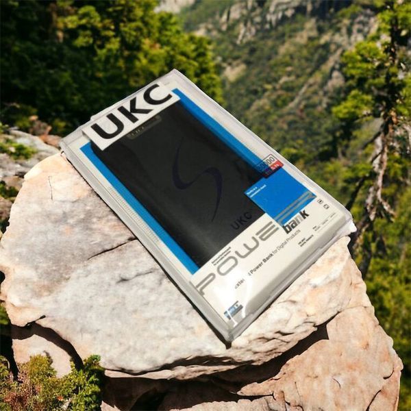 Мобільна зарядка портативна Power Bank 30000 mAh UKC, Зовнішній акумулятор, Зарядка power bank. Колір: чорний 00017455 фото
