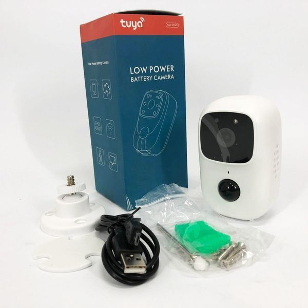 Камера видеонаблюдения Smart wifi приложение Tuya работает от 2x18650 00017292 фото